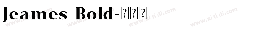 Jeames Bold字体转换